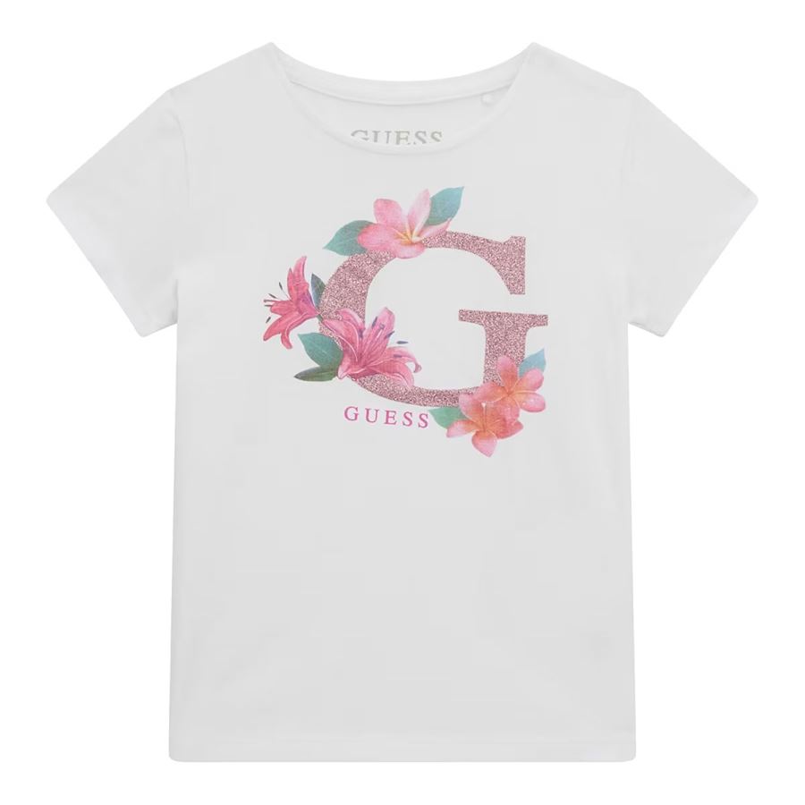 T-shirt stampa floreale da bambina Guess Kids | K5GI08/K6YW4G011
